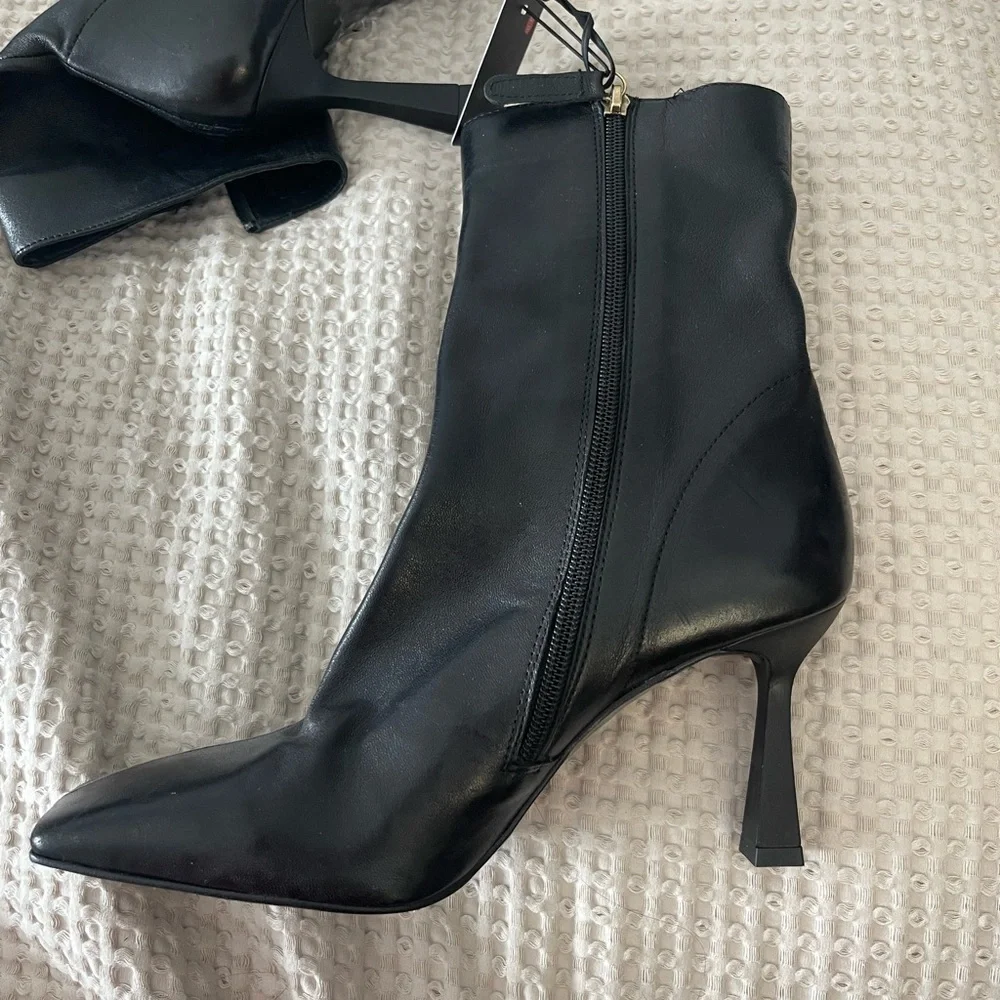 Zara Heeled Ankle Booties - Picture 3 of 6
